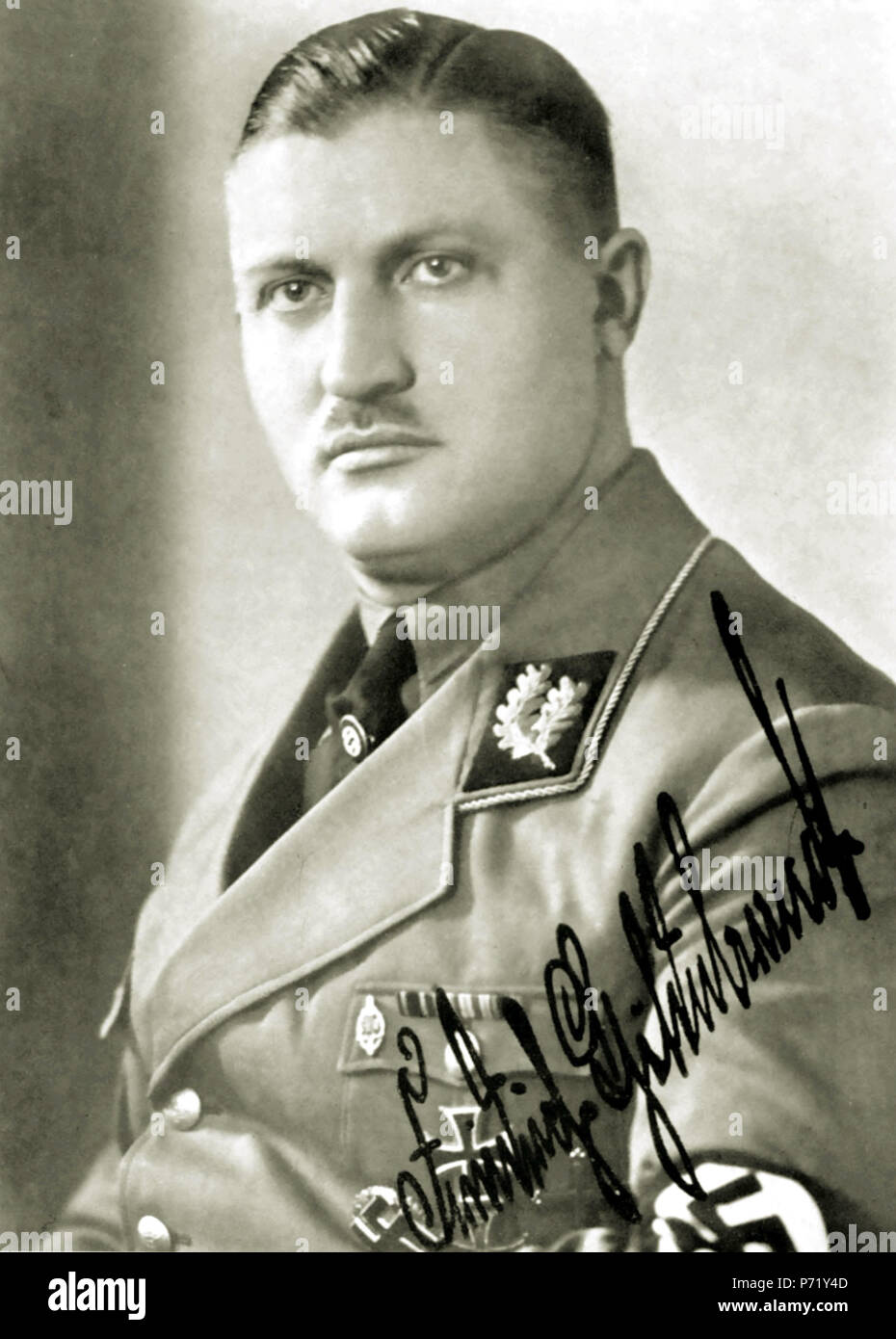 Inglese: Gauleiter Friedrich Hildebrandt . 7 Febbraio 1936 48 Nsdap gauleiter friedrich hildebrandt Foto Stock
