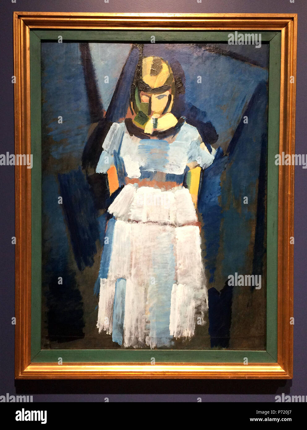 . Signora giovane in blu pallido . Inglese: "Giovane Lady in blu pallido' . 1918 36 Harald Giersing - Young Lady in blu pallido (ARO) Foto Stock