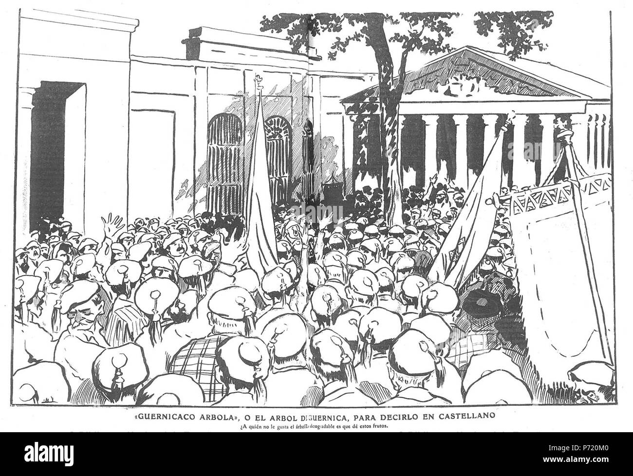 2 1909-07-11, Gedeón, Guernicaco arbola, o el árbol de Guernica, para decirlo en castellano, Medina Vera Foto Stock