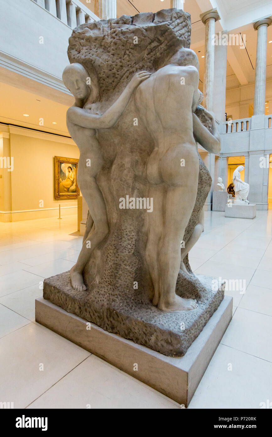 Inglese: la solitudine dell anima . Modellato 1901, scolpito 1914 12 Art Institute of Chicago-1219 Foto Stock