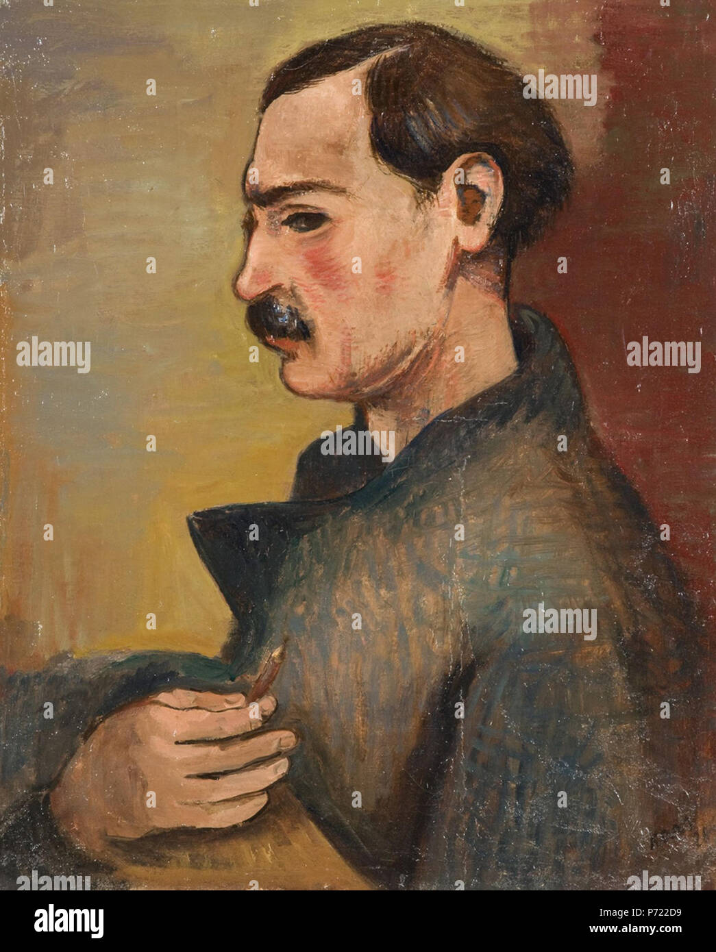 . Deutsch: Porträt des Malers Utrillo Français : Portrait de Maurice Utrillo eština: Portrét malíe Utrilla 1926 17 Georges Kars, Portrait des Malers Maurice Utrillo Foto Stock