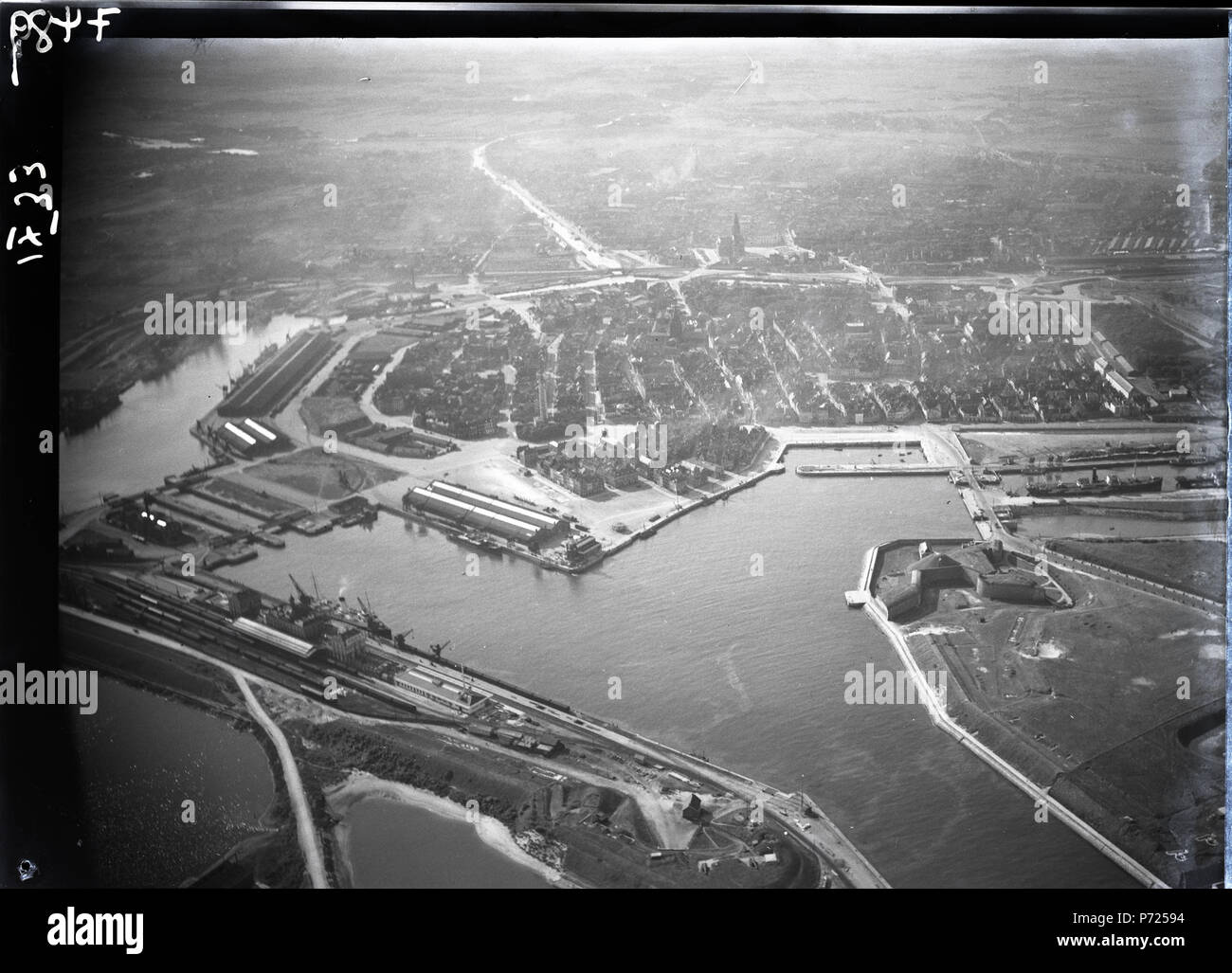 52 ETH-BIB-Calais, Hafen-Inlandflüge-LBS MH01-007489 Foto Stock