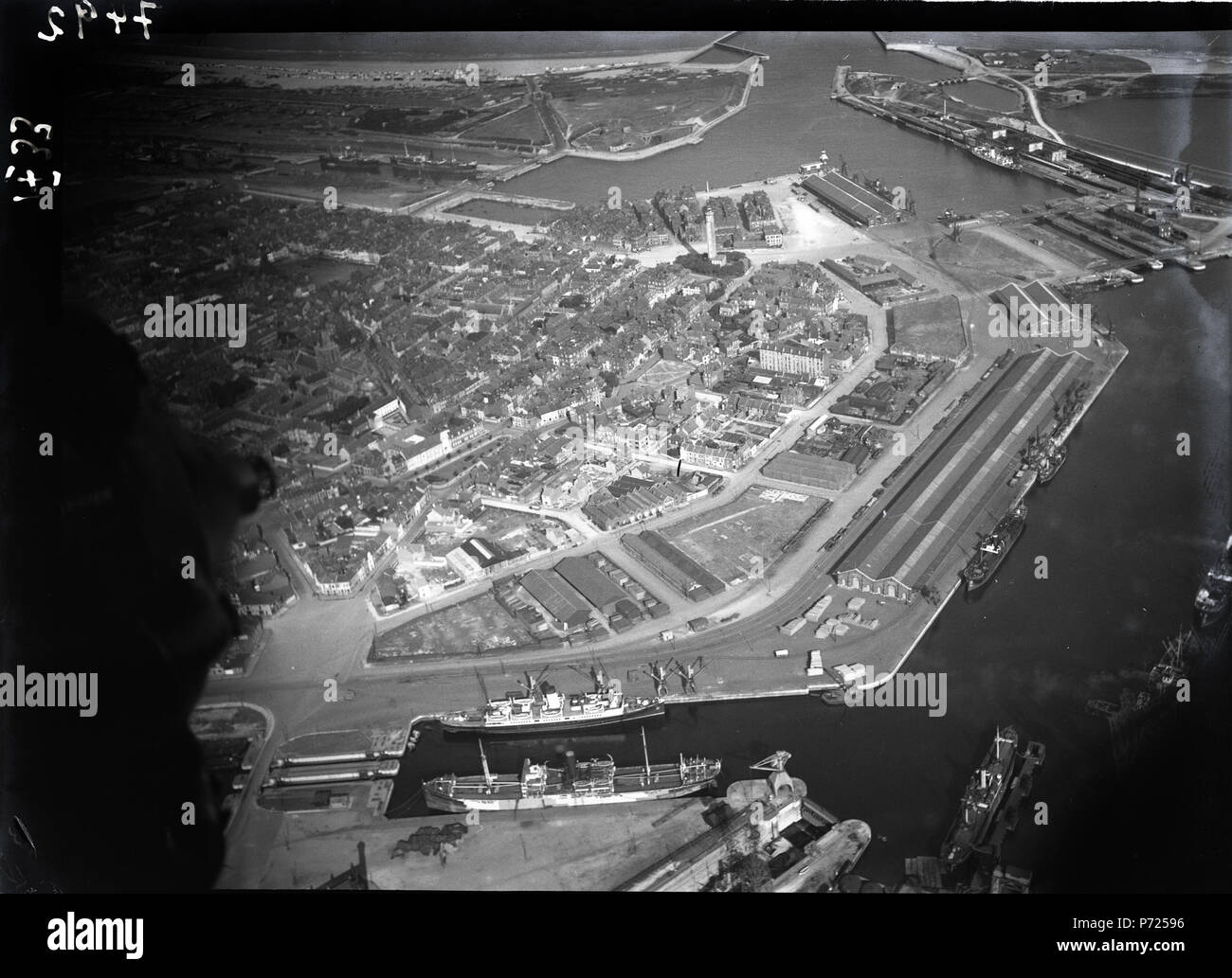 52 ETH-BIB-Calais, Hafen-Inlandflüge-LBS MH01-007492 Foto Stock