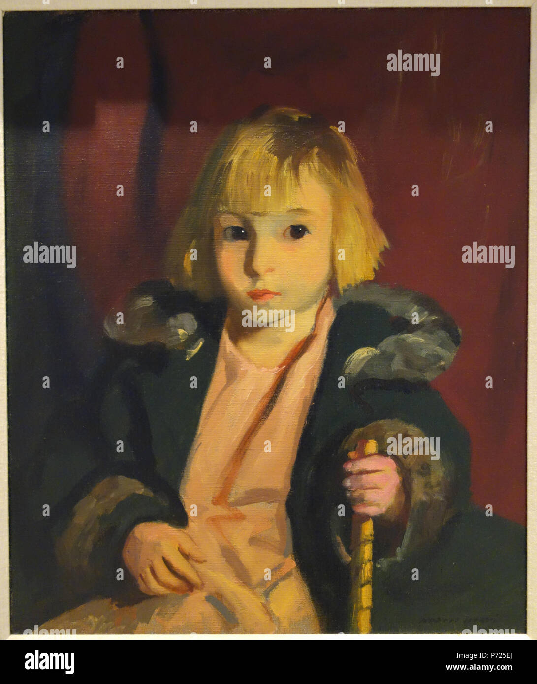 Inglese: mostra a Chazen Museum of Art, University of Wisconsin-Madison, Madison, Wisconsin, Stati Uniti d'America. Questa illustrazione è vecchio abbastanza per fare in modo che esso sia in . La fotografia è stata ammessa nel museo senza restrizione. 21 Luglio 2013 14:12:20 22 Carl da Robert Henri, 1921, olio su tela - Chazen Museum of Art - DSC02473 Foto Stock