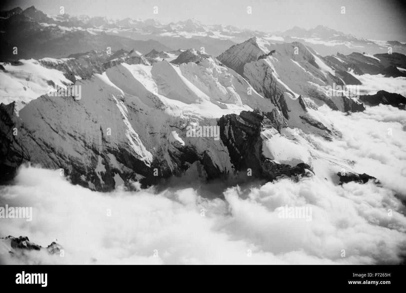 50 ETH-BIB-Blüemlisalphorn, Doldenhorn, Balmhorn-Inlandflüge-LBS MH05-17-02 Foto Stock