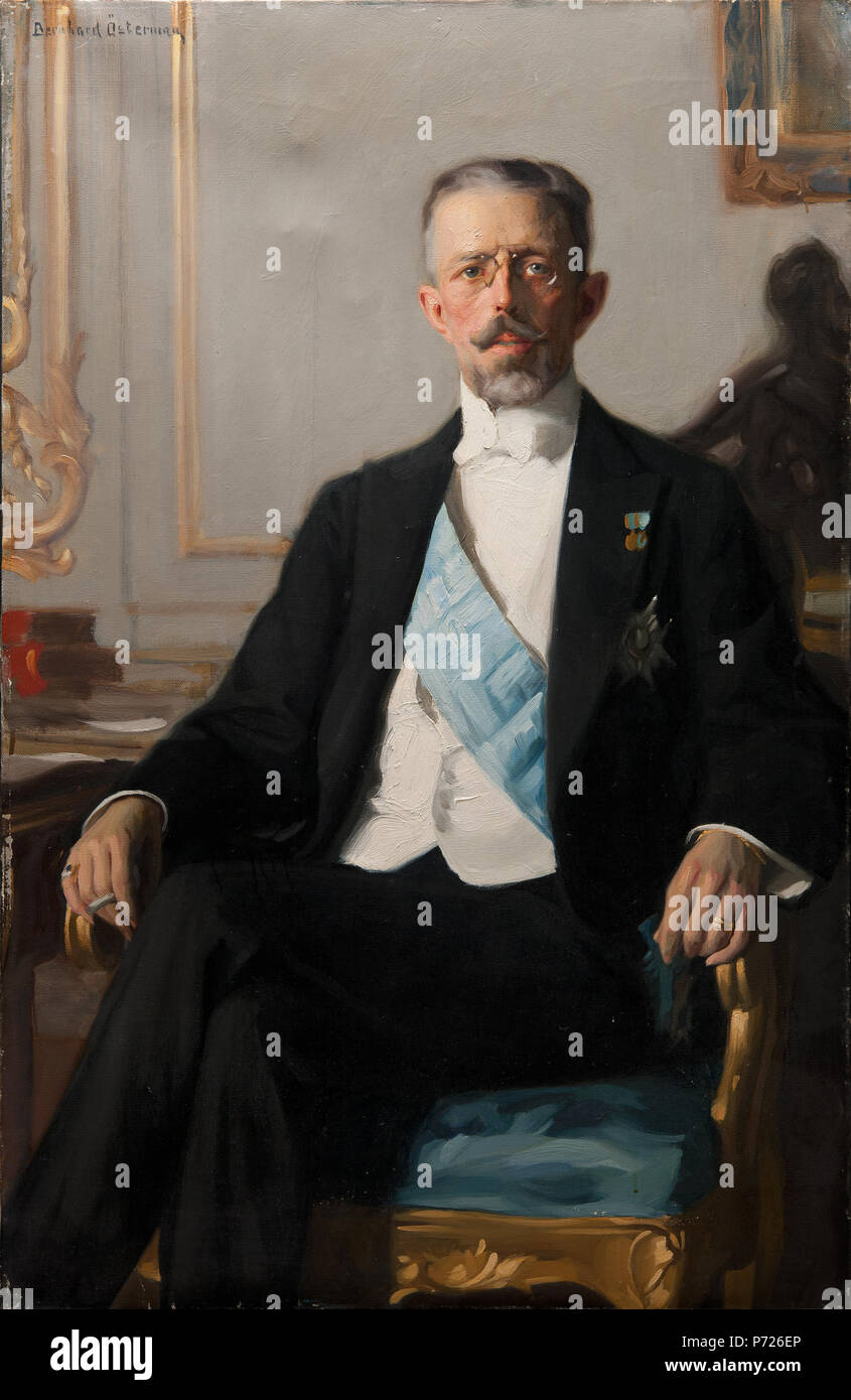 16 Gustav V (1858-1950), kronprins av Sverige och Norge, kung av Sverige, g.m - Nationalmuseum - 159404 Foto Stock