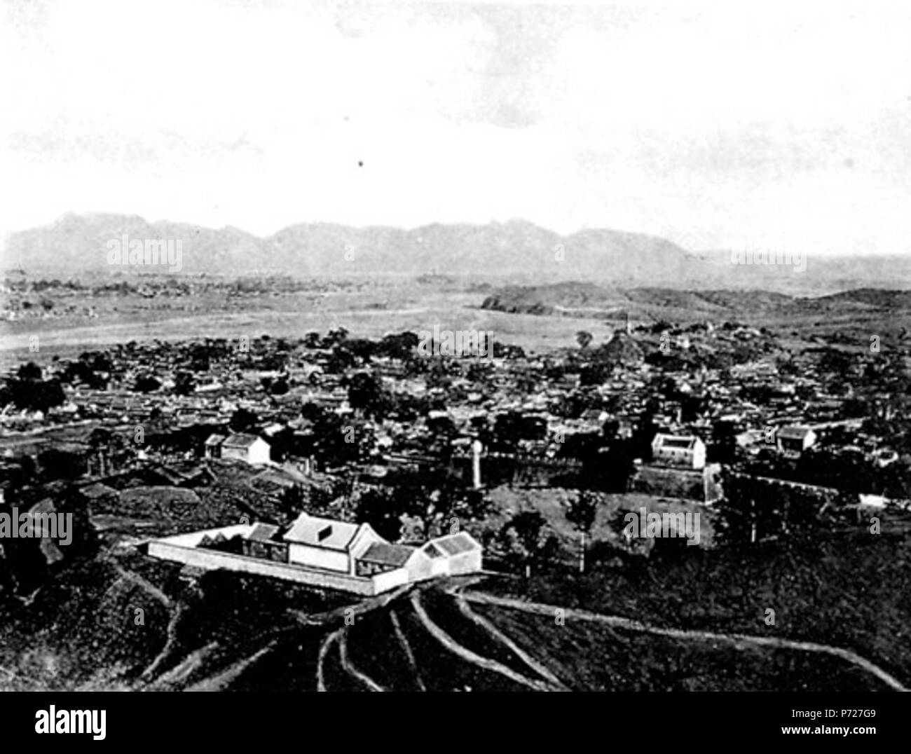 18 Blick über Malanyü, Residenz der Kaiserlichen Prinzen Gräberbezirk im Foto Stock