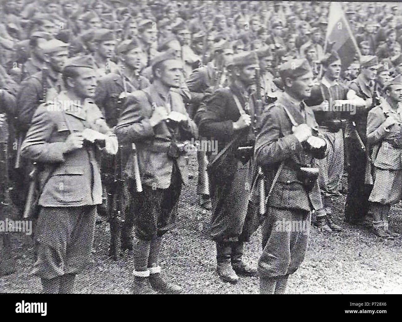 41 Prisega borcev rabske brigata Mašunu na Foto Stock