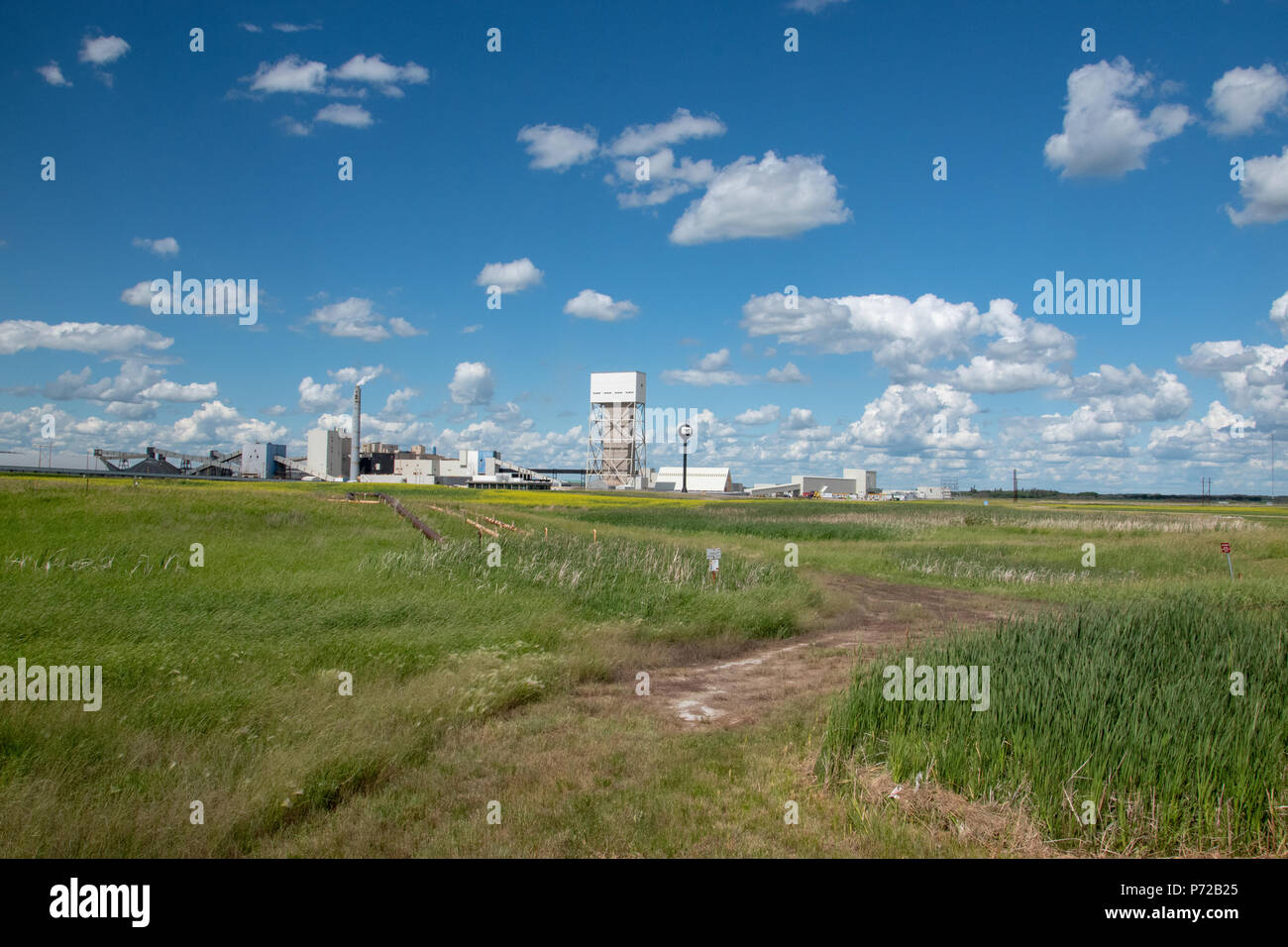 K2 miniera, i mosaici di azienda, Esterhazy, Saskatchewan, Canada. Foto Stock