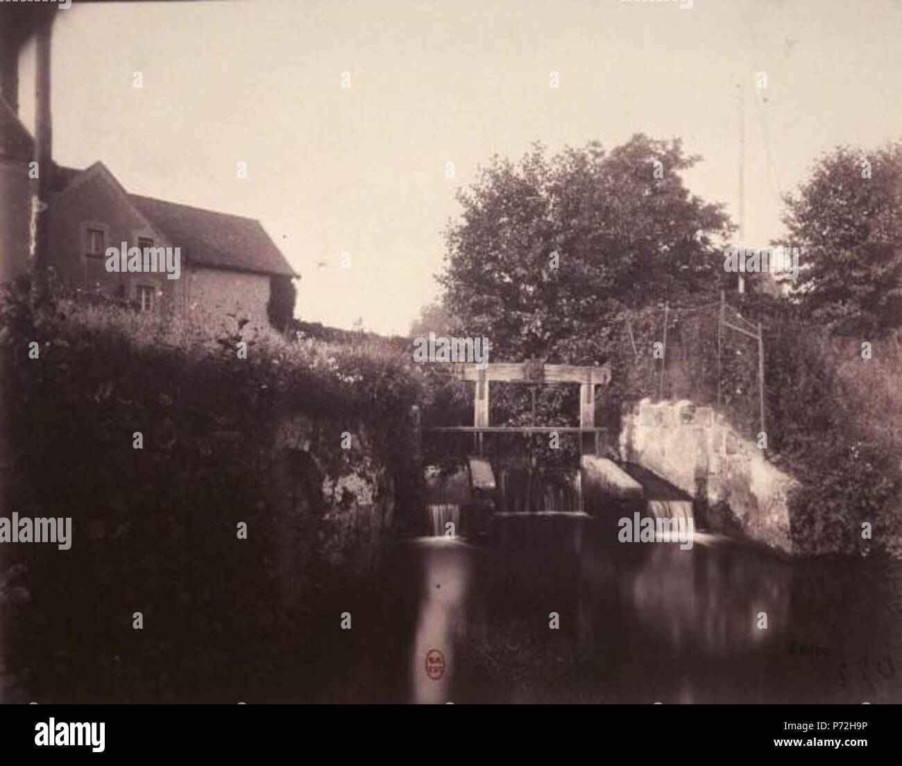 Français : partie du Chateau de Bures sur yvette en 1924 . 1924 21 Bures - Chateau Foto Stock