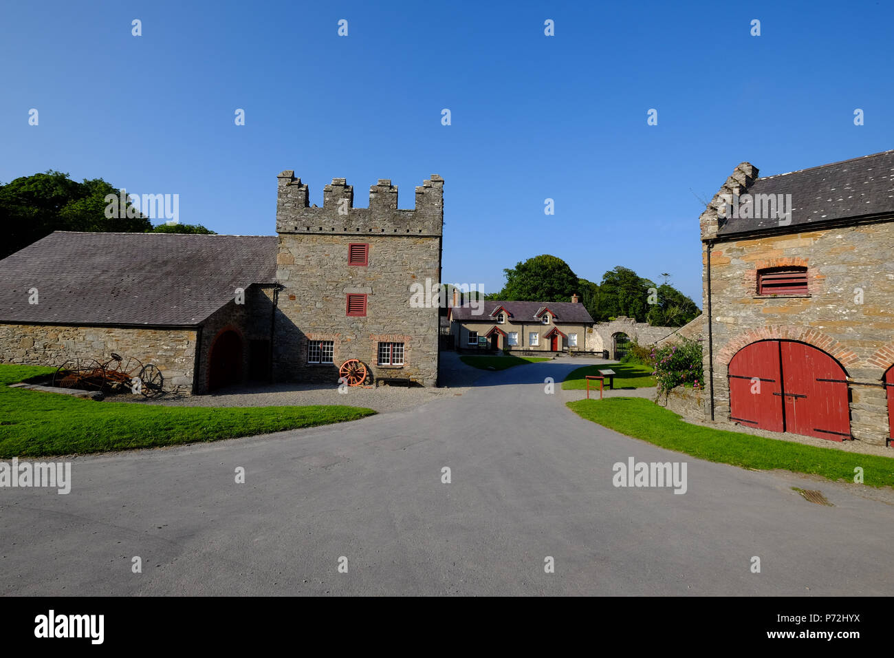 Castle Ward, Winterfell gioco di troni posizione, nei pressi del villaggio di Strangford, County Down, Ulster (Irlanda del Nord, Regno Unito, Europa Foto Stock