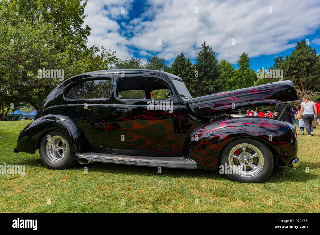 Car Show, villaggio di Steveston, Richmond, British Columbia, Canada. Foto Stock