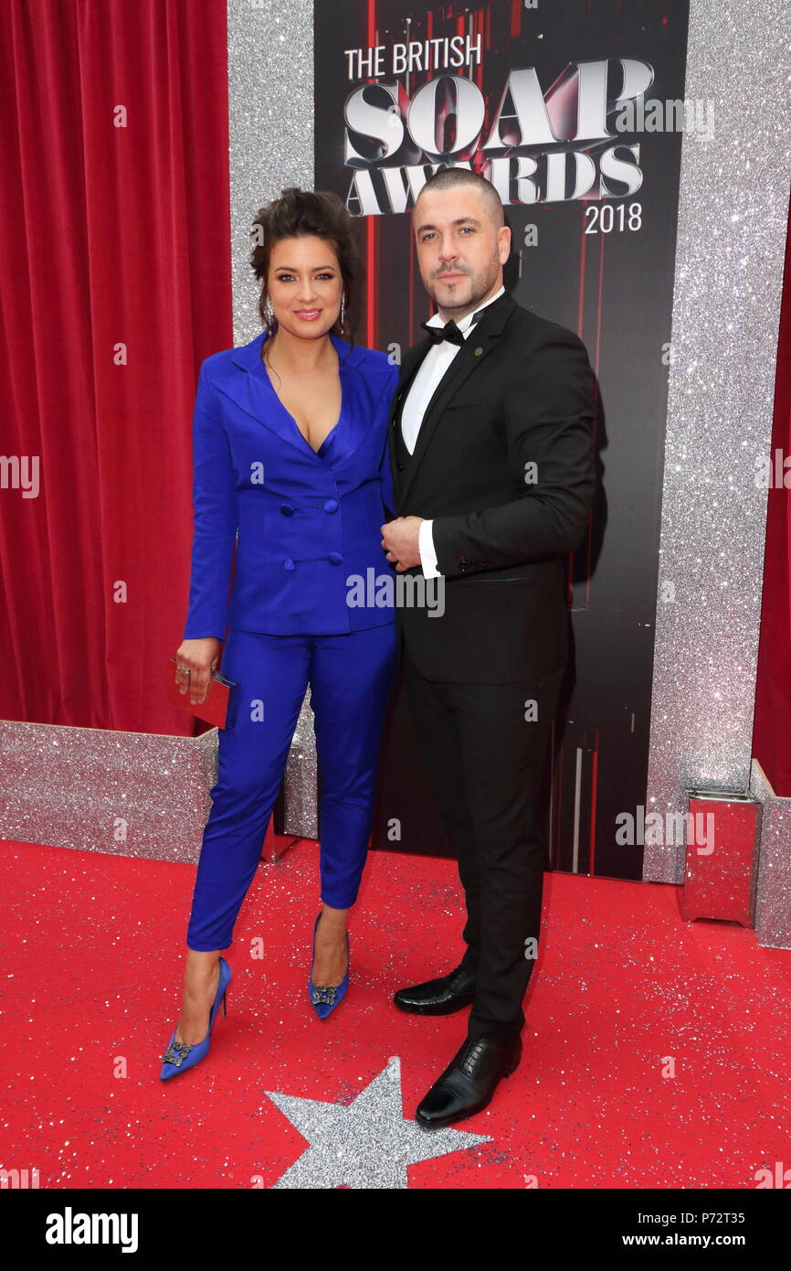 Il British Soap Awards a Hackney Empire, Mare Street, Hackney, Londra dotata: Sophie Austin, Shayne Ward dove: Londra, Regno Unito quando: 2 Giu 2018 Credit: WENN.com Foto Stock