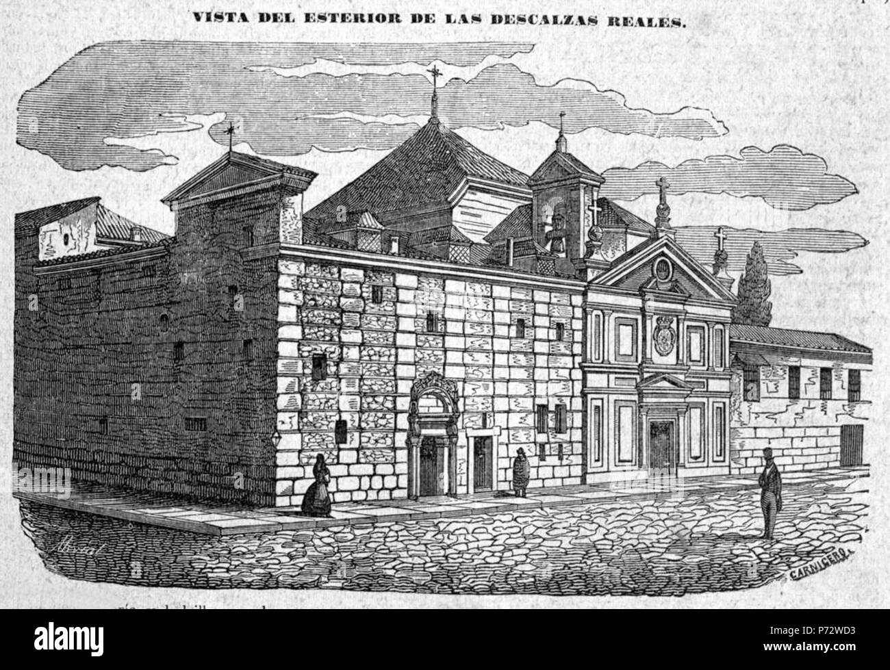 1 1847 Diccionario geográfico-estadístico-Historico de España y sus posesiones de ultramar, tomo X, Madoz, Descalzas Reales Foto Stock