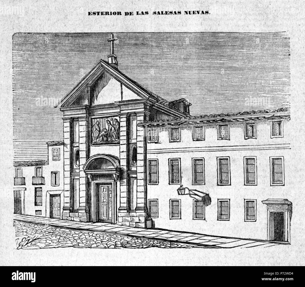 1 1847 Diccionario geográfico-estadístico-Historico de España y sus posesiones de ultramar, tomo X, Madoz, Salesas Nuevas Foto Stock