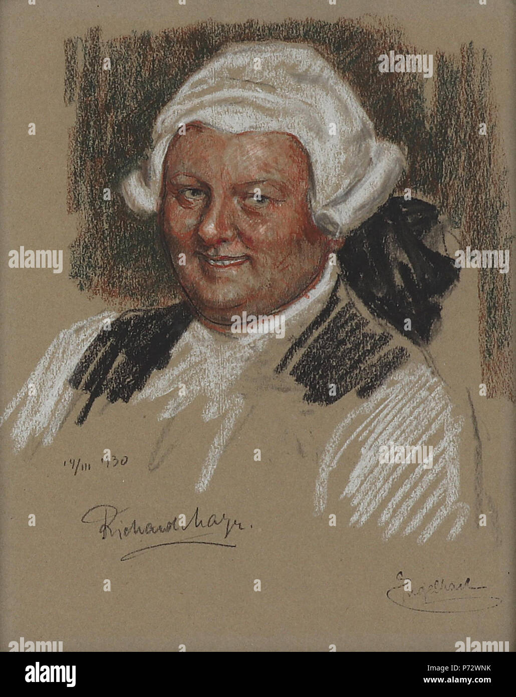 35 Josef Engelhart Porträt Richard Mayr Foto Stock