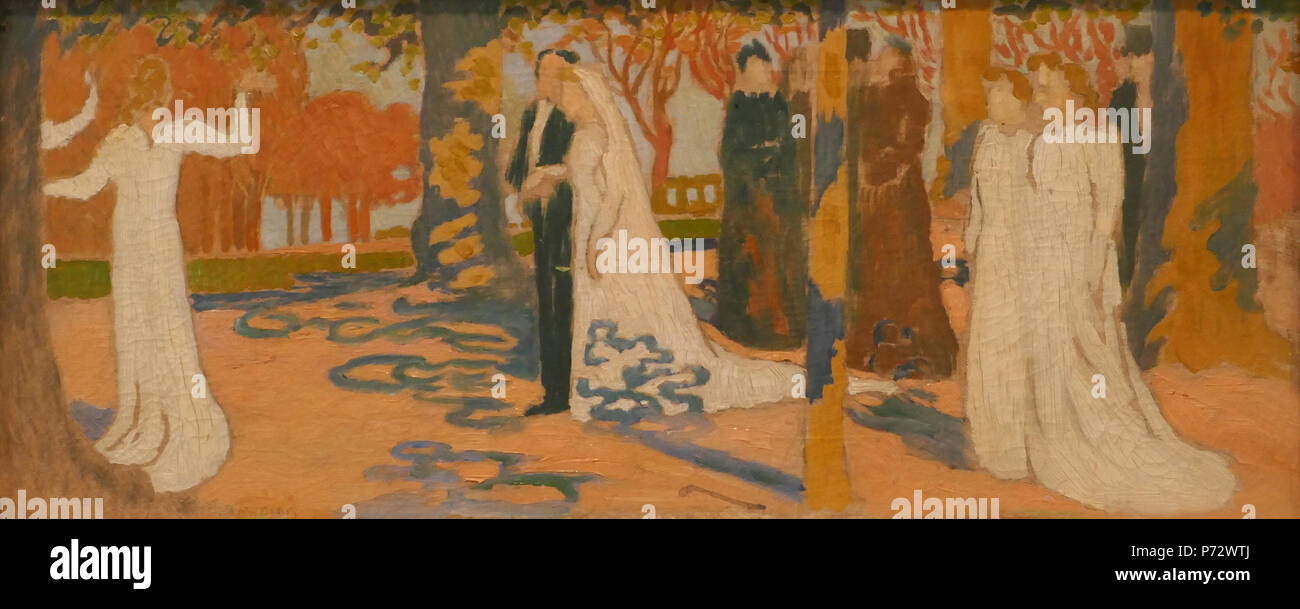 Inglese: Maurice Denis, corteo nuziale, 1892. Olio su tela. Museo Hermitage di San Pietroburgo. Acquisita nel 1939. 8 giugno 2018, 17:10:52 31 Maurice Denis-Wedding Procession-Hermitage Museum Foto Stock