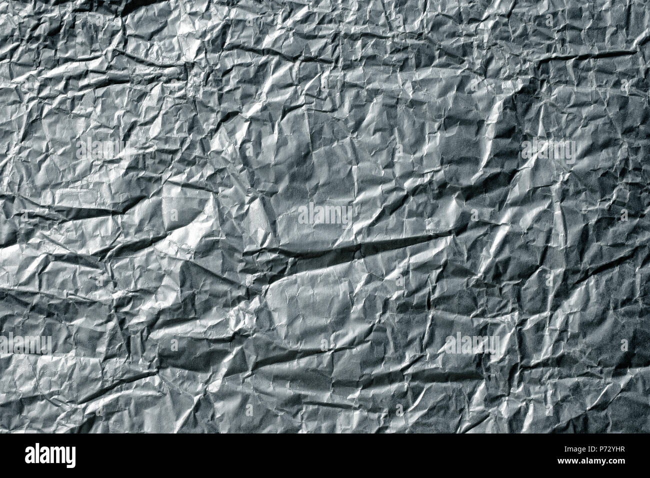 Immagine ravvicinata di carta stropicciata superficie. Foto Stock