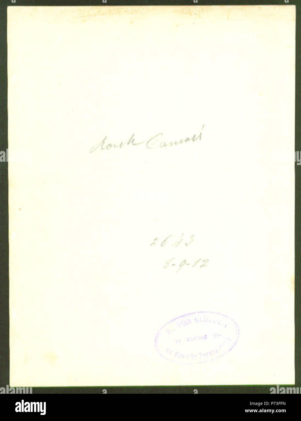 Italiano: Wilhelm von Gloeden (1856-1931), il retro della foto 2643, sul quale appare la scritta 'Route Can.....". Datata 8-9-1912. Inglese: Wilhelm von Gloeden (1856-1931), inversione di immagine # 2643, recanti la scritta: "Route Can.....". In data 8 settembre 1912. . Circa 1900. In data 8 settembre 1912. 130 Gloeden, Wilhelm von (1856-1931) - n. 2643 - Percorso Can.... - Datata 8-9-1912 Foto Stock