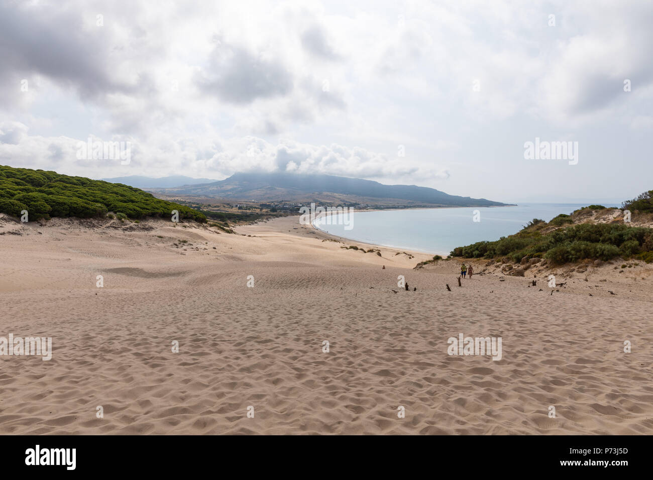 Bolonia duna di sabbia e spiaggia. Giugno, 2018. Andalusia, Spagna Foto Stock