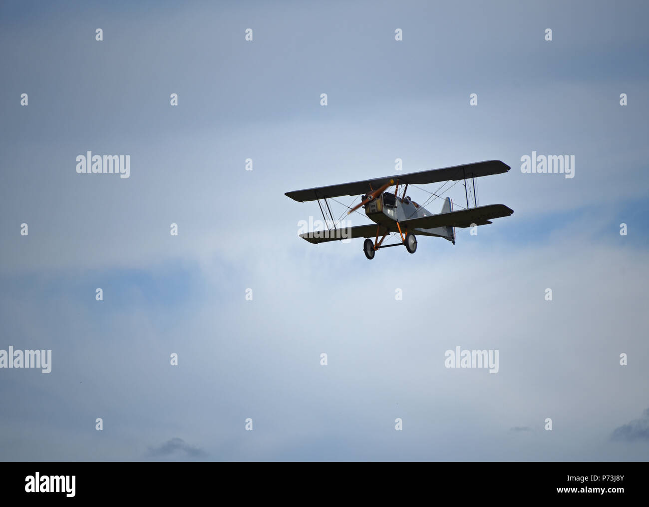 Royal Aircraft Factory S.E.5, Centenario Air Show; Musee de la Grande Guerre, WWI, Meaux, Seine-et-Marne, Ile-de-France, Francia, Europa Foto Stock