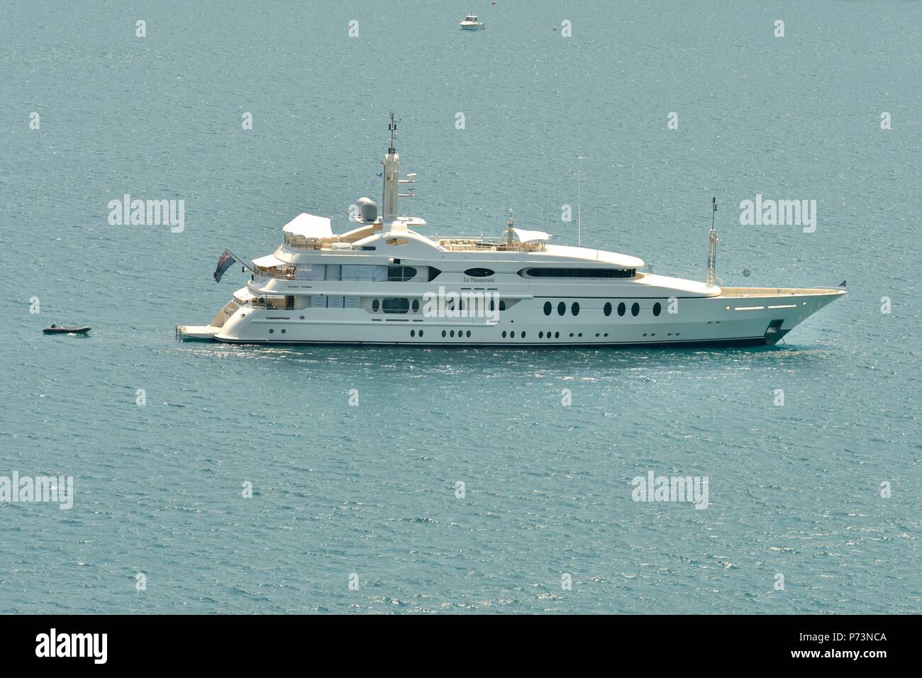 La Masquerade yacht durante la navigazione su Portovenere Foto Stock