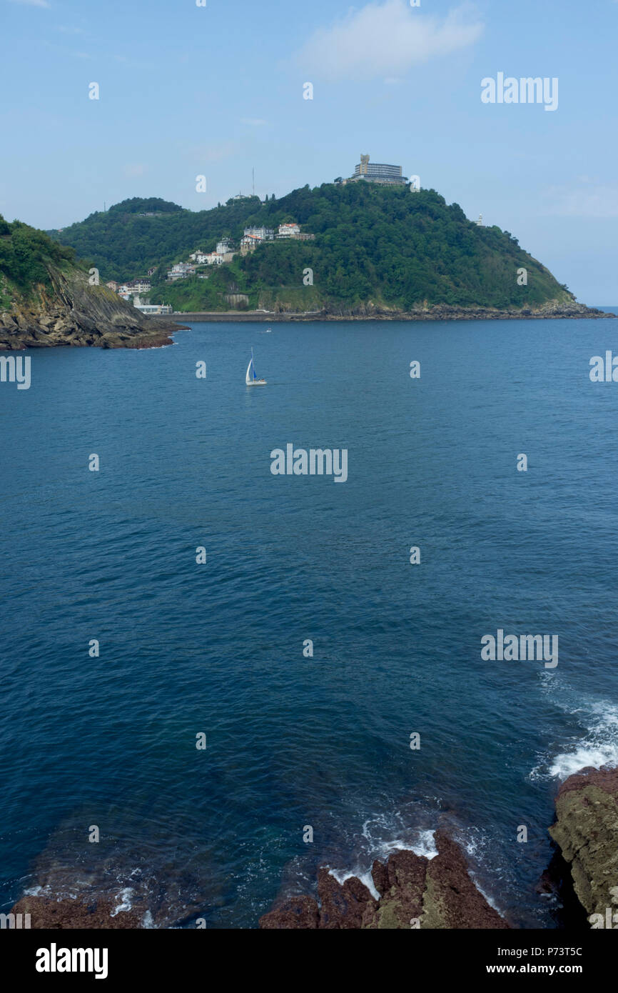 Foto di Donostia / San Sebastián Paesi Baschi 2018, Playa de Ondarreta e Playa Concha e spiagge Foto Stock