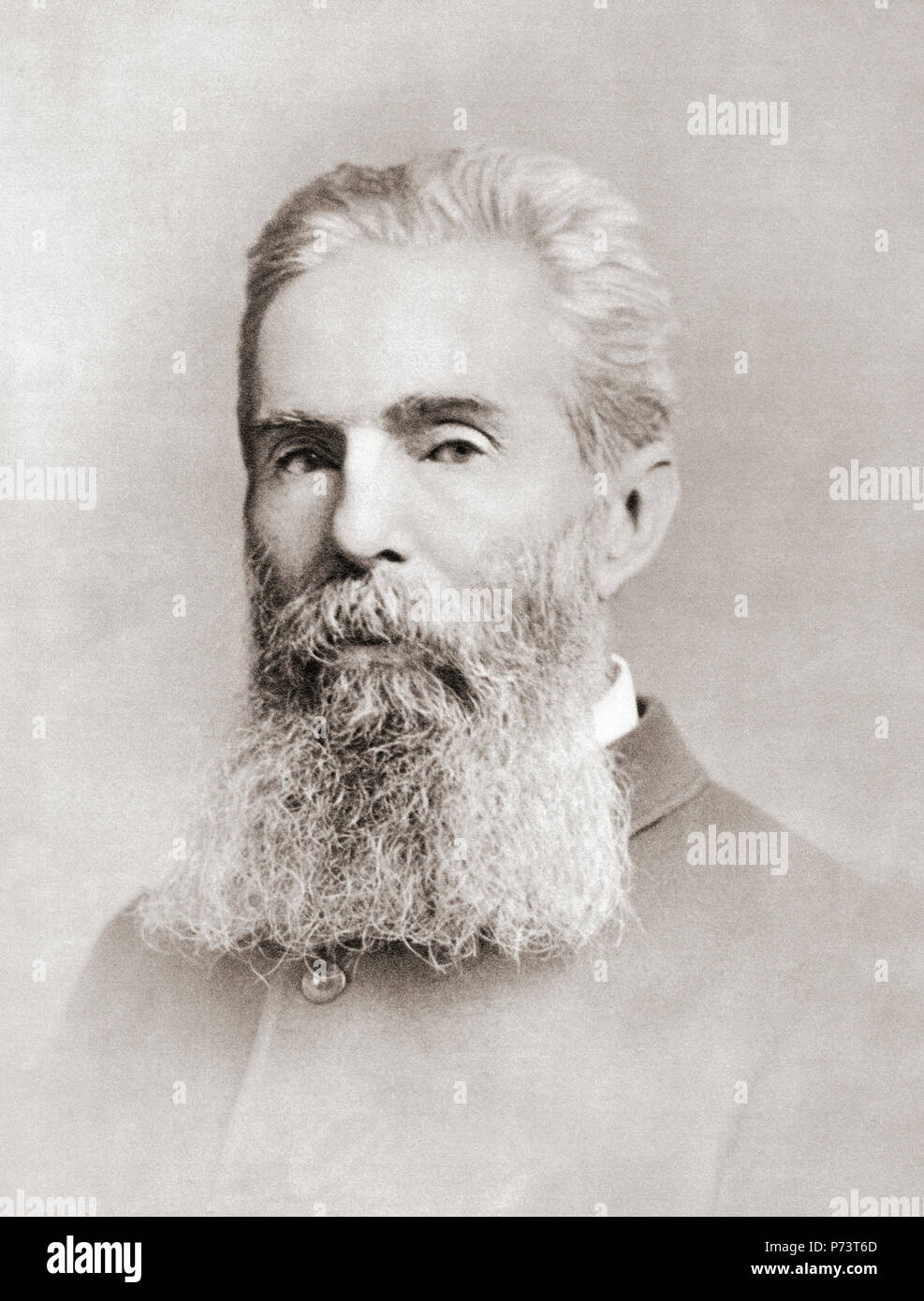 Herman Melville, 1819 - 1891. Romanziere americano, breve storia scrittore e poeta americano di periodo rinascimentale. Dopo una stampa contemporanea. Foto Stock