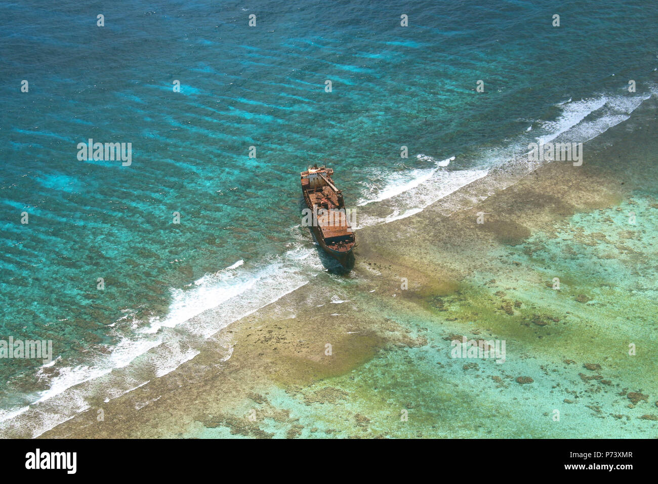 Naufragio Belize Foto Stock