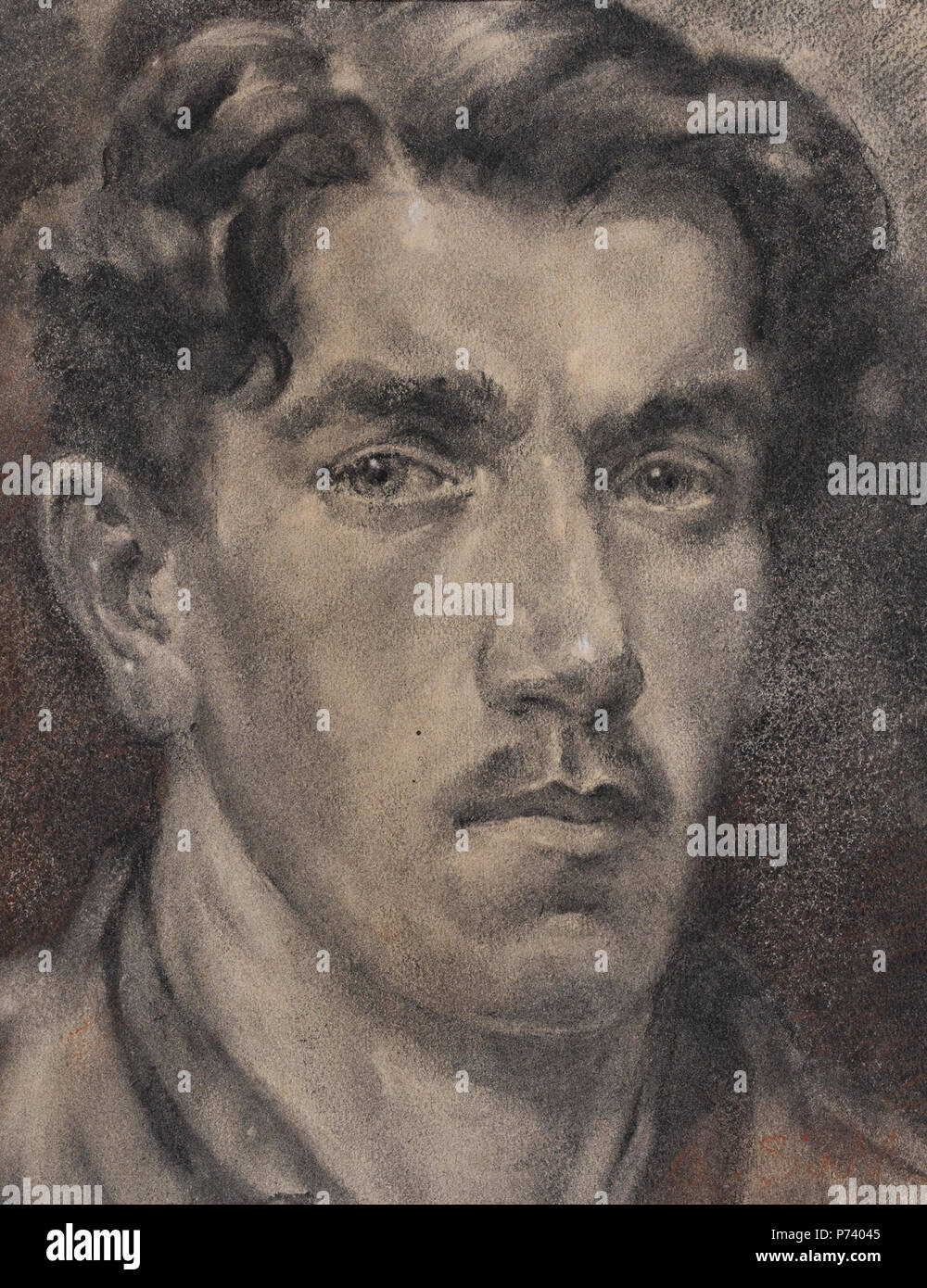 . Self-portrait 1911 2 Albert Sirk - Avtoportret Foto Stock