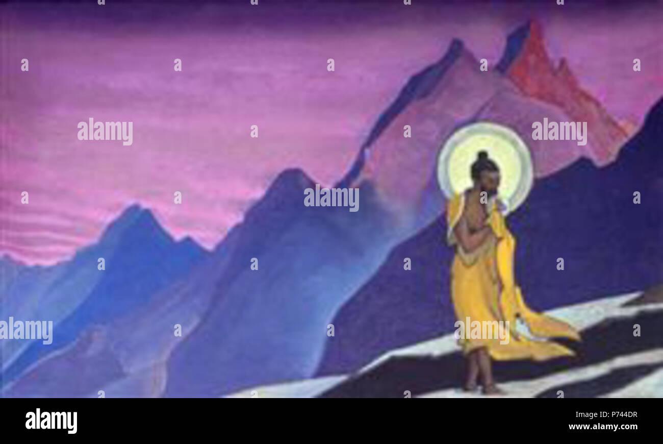 Il lavoro di Nicholas Roerich . prima di 1947 8 Beato-anima-bhagavan-sri-ramakrishna-1924.jpg!PinterestLarge Foto Stock