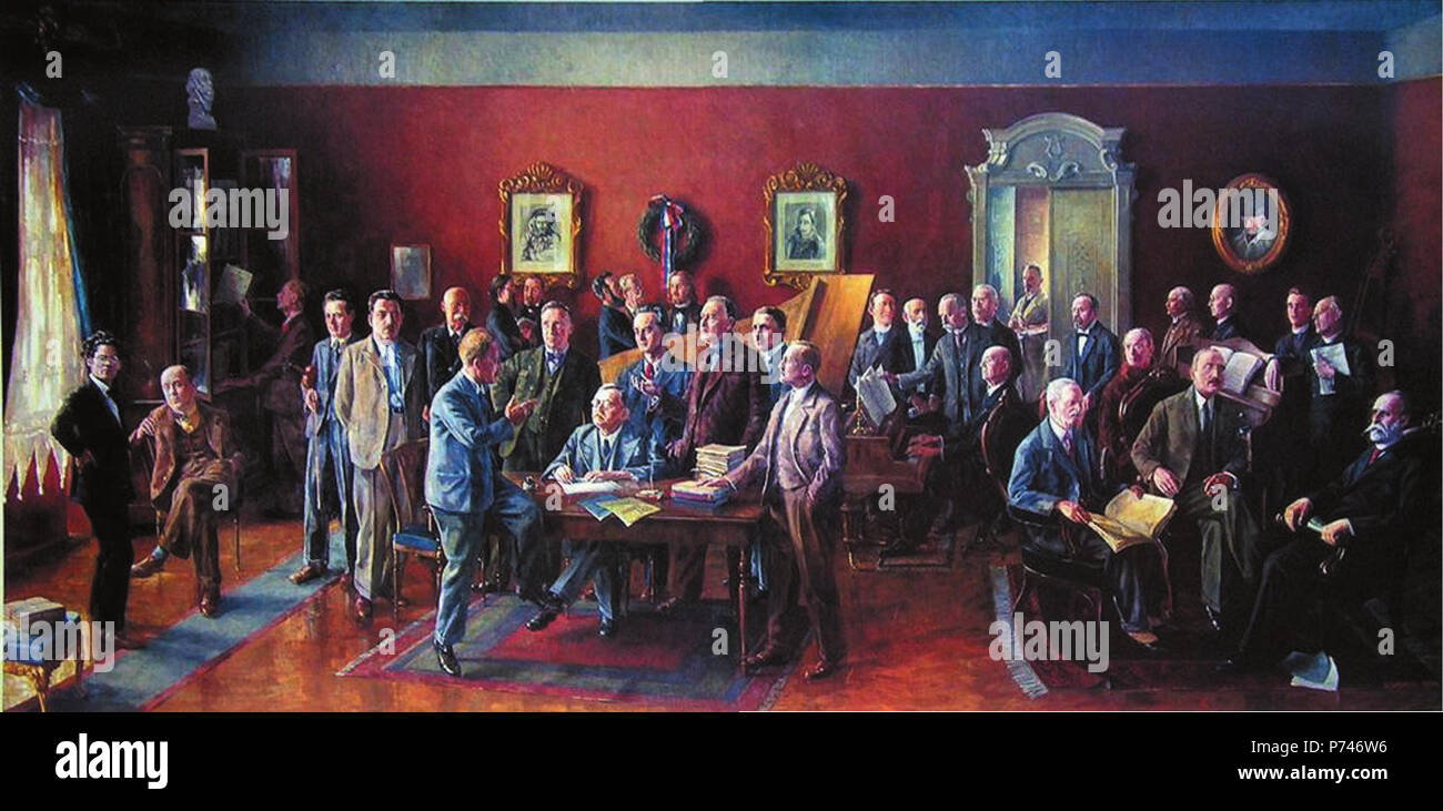 45 Saša Šantel - Slovenski skladatelji Foto Stock