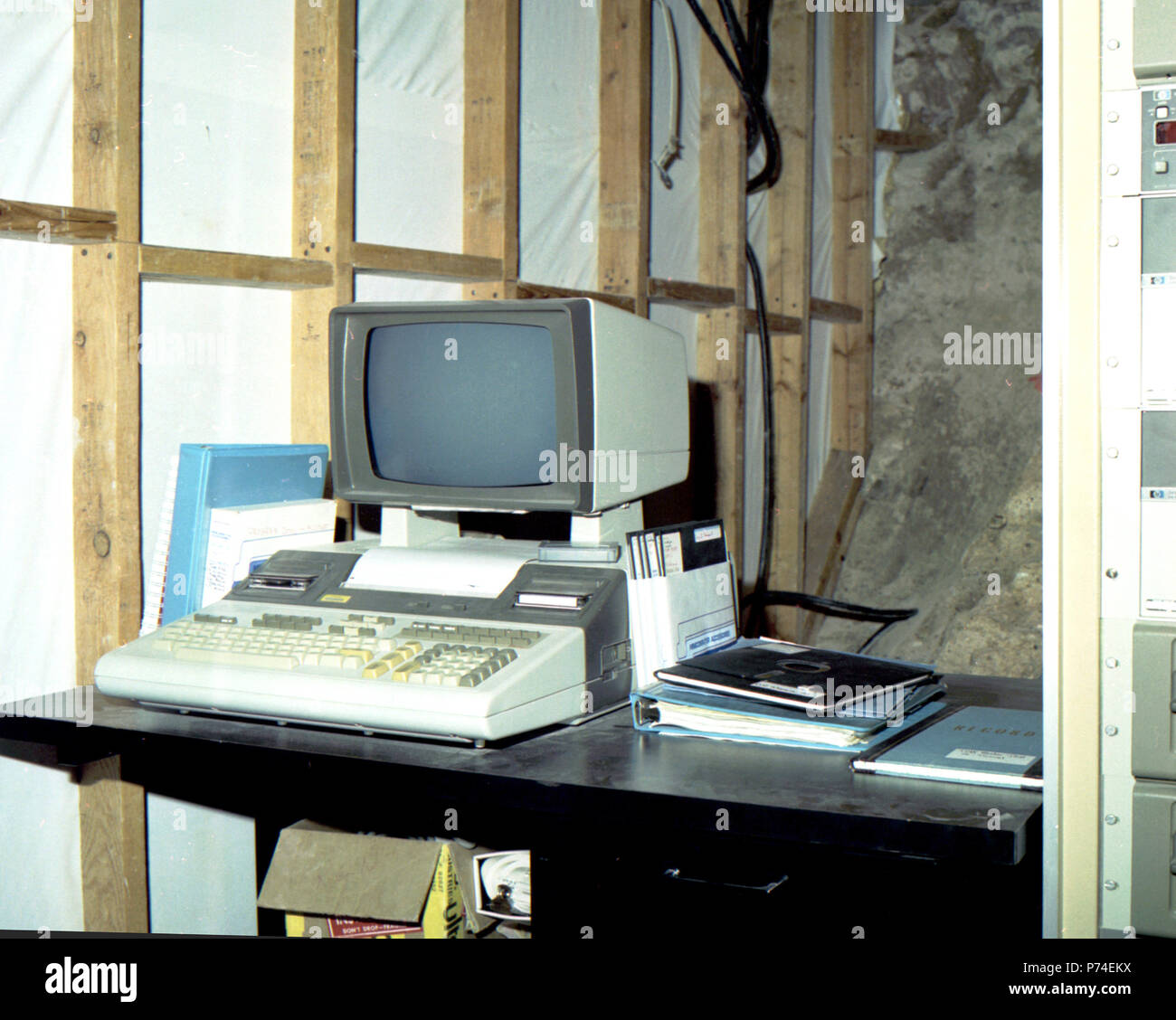 Vecchio computer 1979 Foto Stock