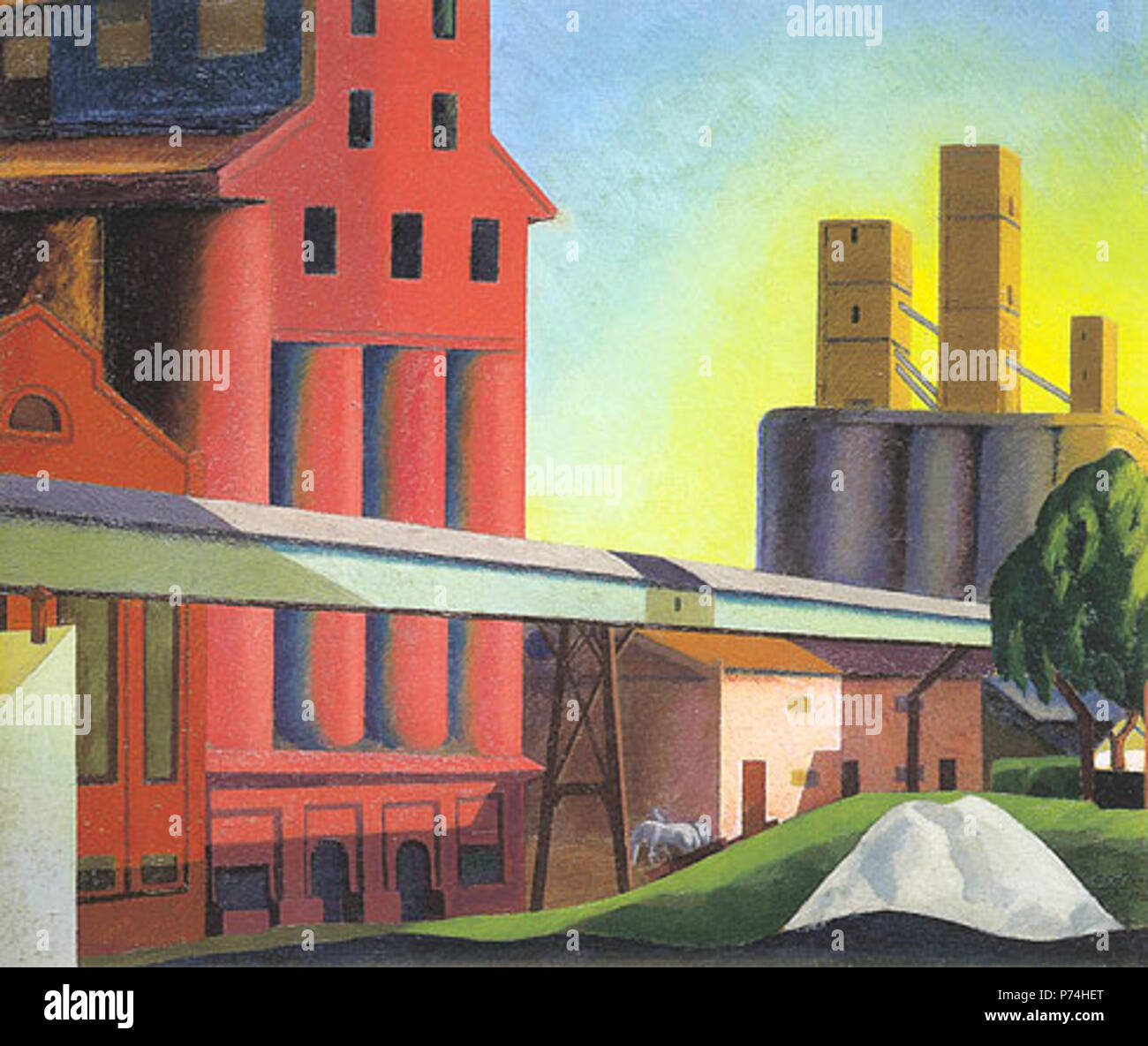 Elevatori della granella in Rosario . prima di 1932 134 Guttero-Elevators Foto Stock