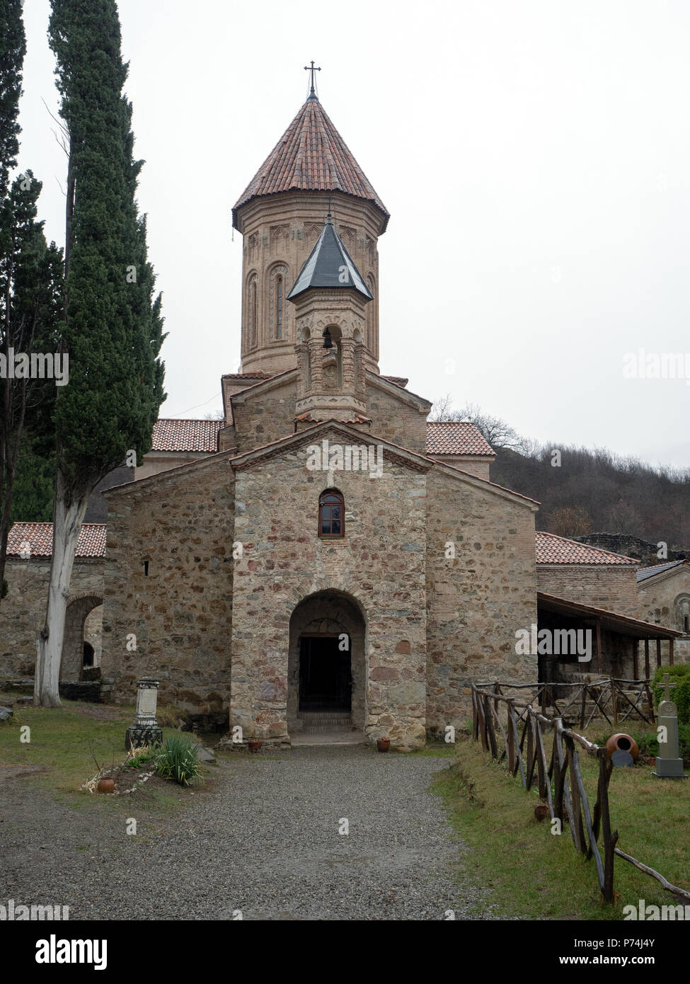 Monastero di Ikalto, Telavi, regione di Kakheti, Georgia Foto Stock