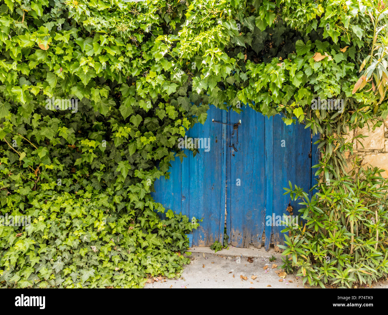 Una vista del villaggio tradizionale Lania in Cipro Foto Stock