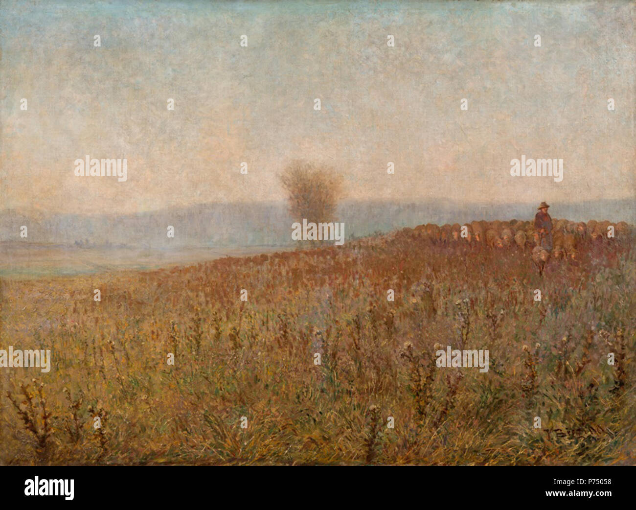 O 1512 Na pastve kolem r.1900 226 Václav Březina - Na pastvě kolem (1900) Foto Stock