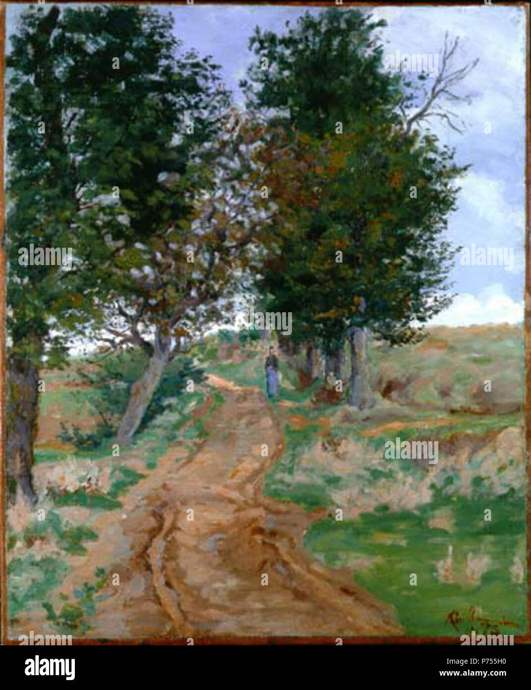 . Español: El camino en el Bosque 1875 12 Armand Guillaumin - El camino en el Bosque Foto Stock