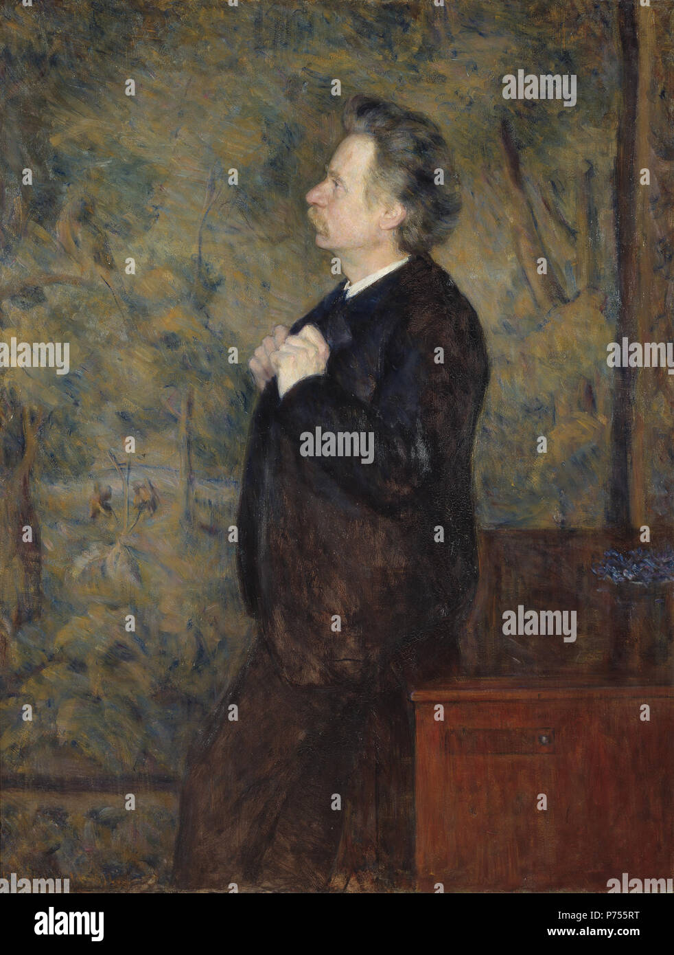 . Inglese: Edvard Grieg, compositore Svenska: Kompositören Edvard Grieg 1892 9 Edvard Grieg, compositore (Erik Werenskiold) - Nationalmuseum - 20280 Foto Stock