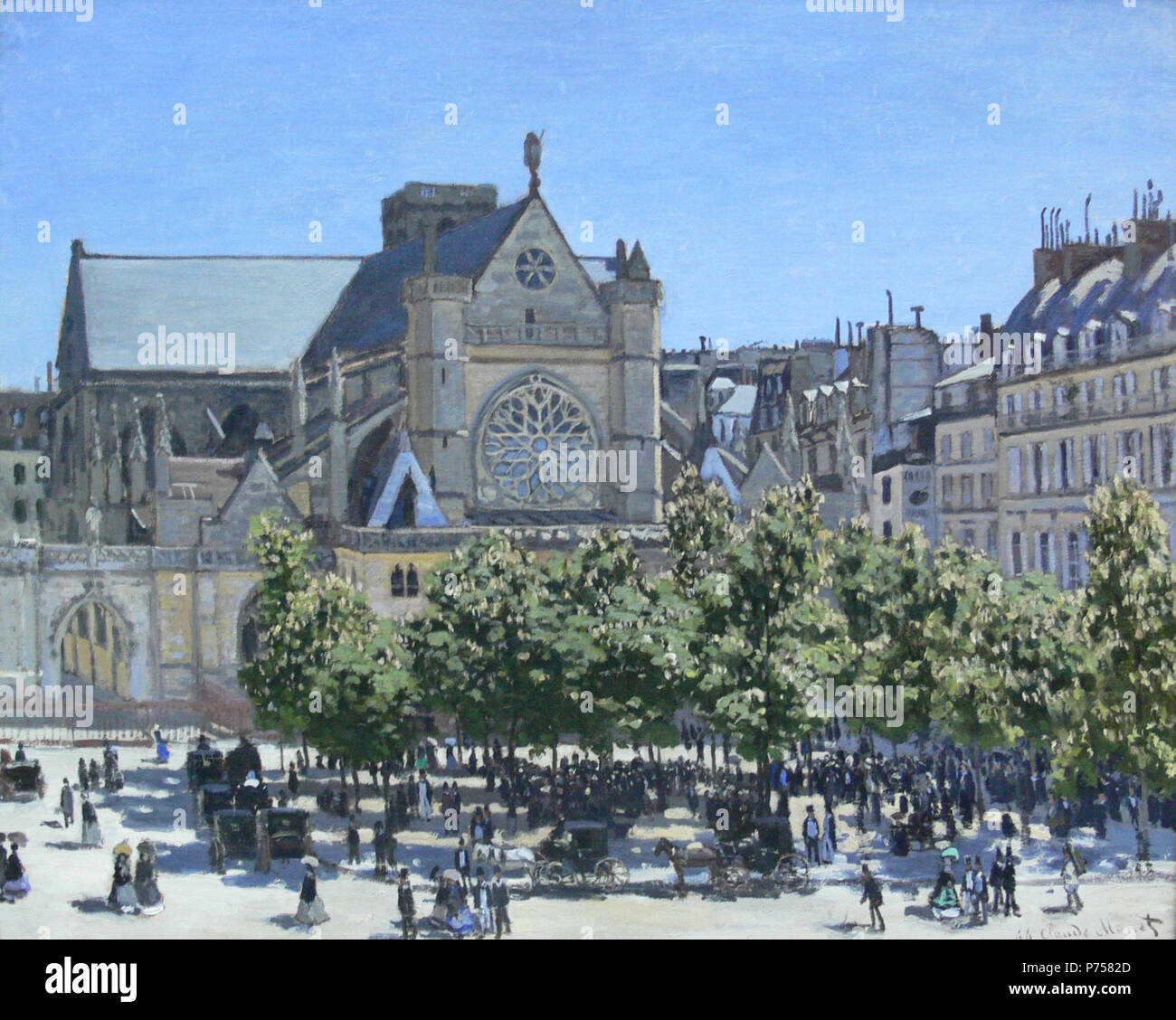 . Saint-Germain-l'Auxerrois Parigi 1867 28 Claude Monet Saint-Germain-l'Auxerrois Parigi 1867 Foto Stock