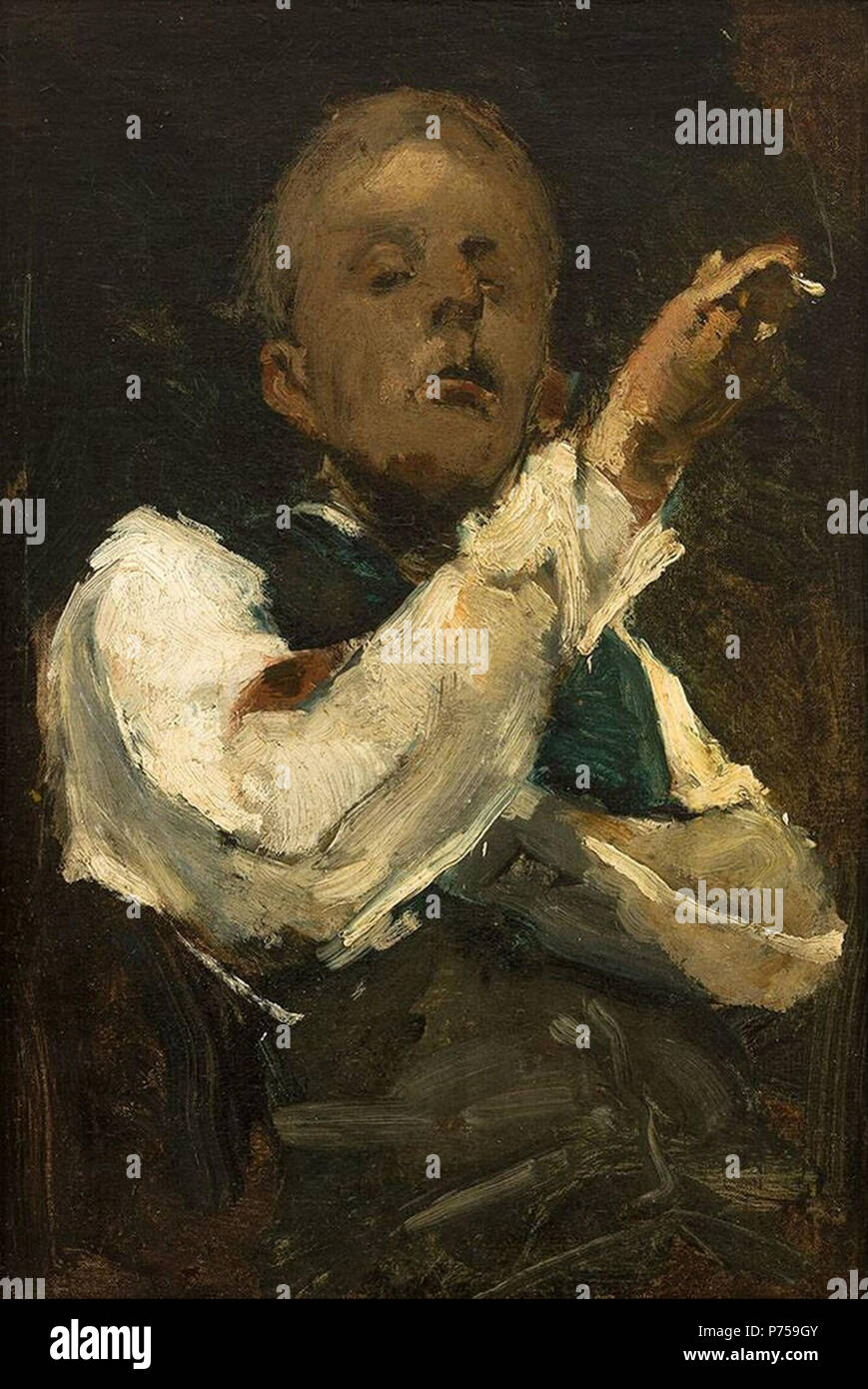 . Self-portrait 1882 126 George Hendrik Breitner 002 Foto Stock