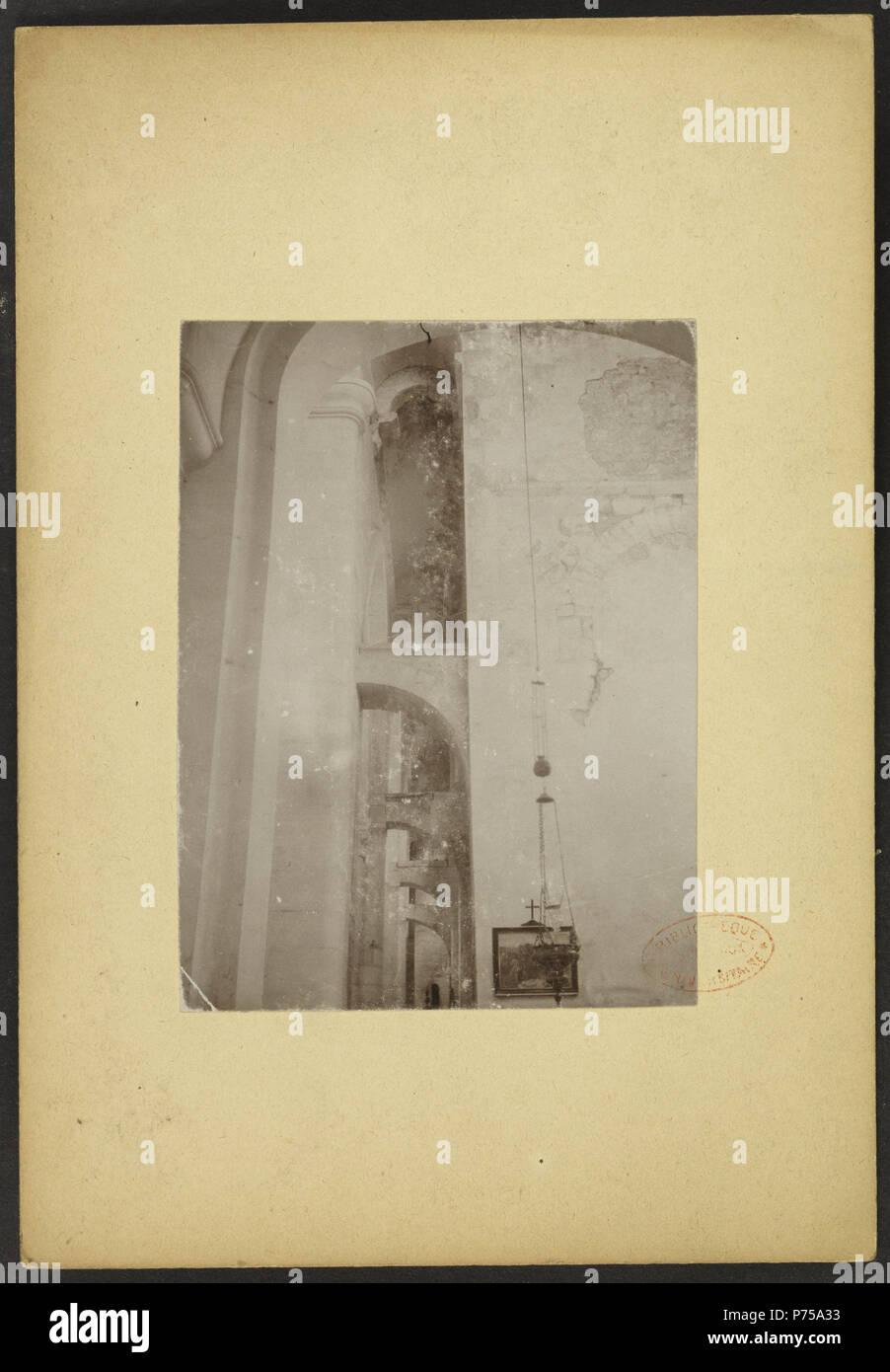 6 Abbaye Saint-Junien de Nouaillé-Maupertuis - J-Un Brutails - Université Bordeaux Montaigne - 1746 Foto Stock