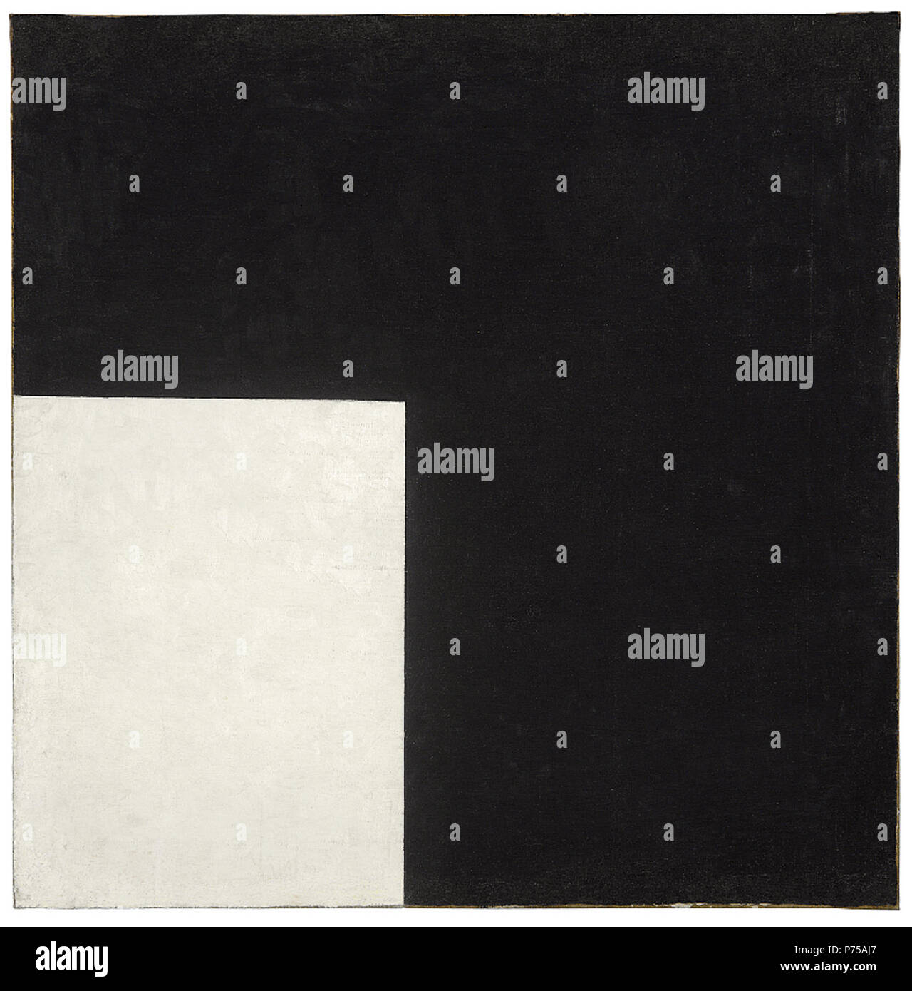 17 in bianco e nero. Composizione Suprematist (Malevich, 1915) Foto Stock