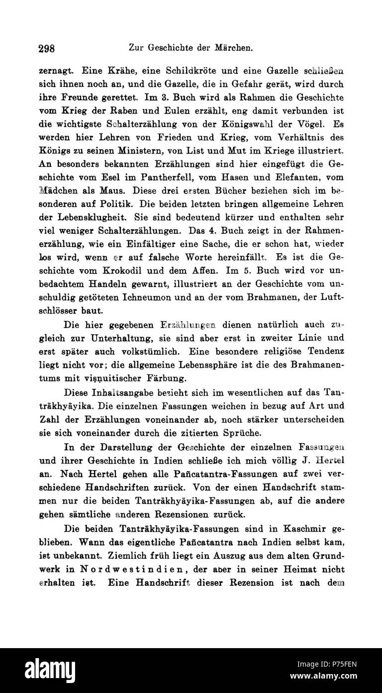 132 Grimms Märchen Anmerkungen (Bolte Polivka) IV 298 Foto Stock