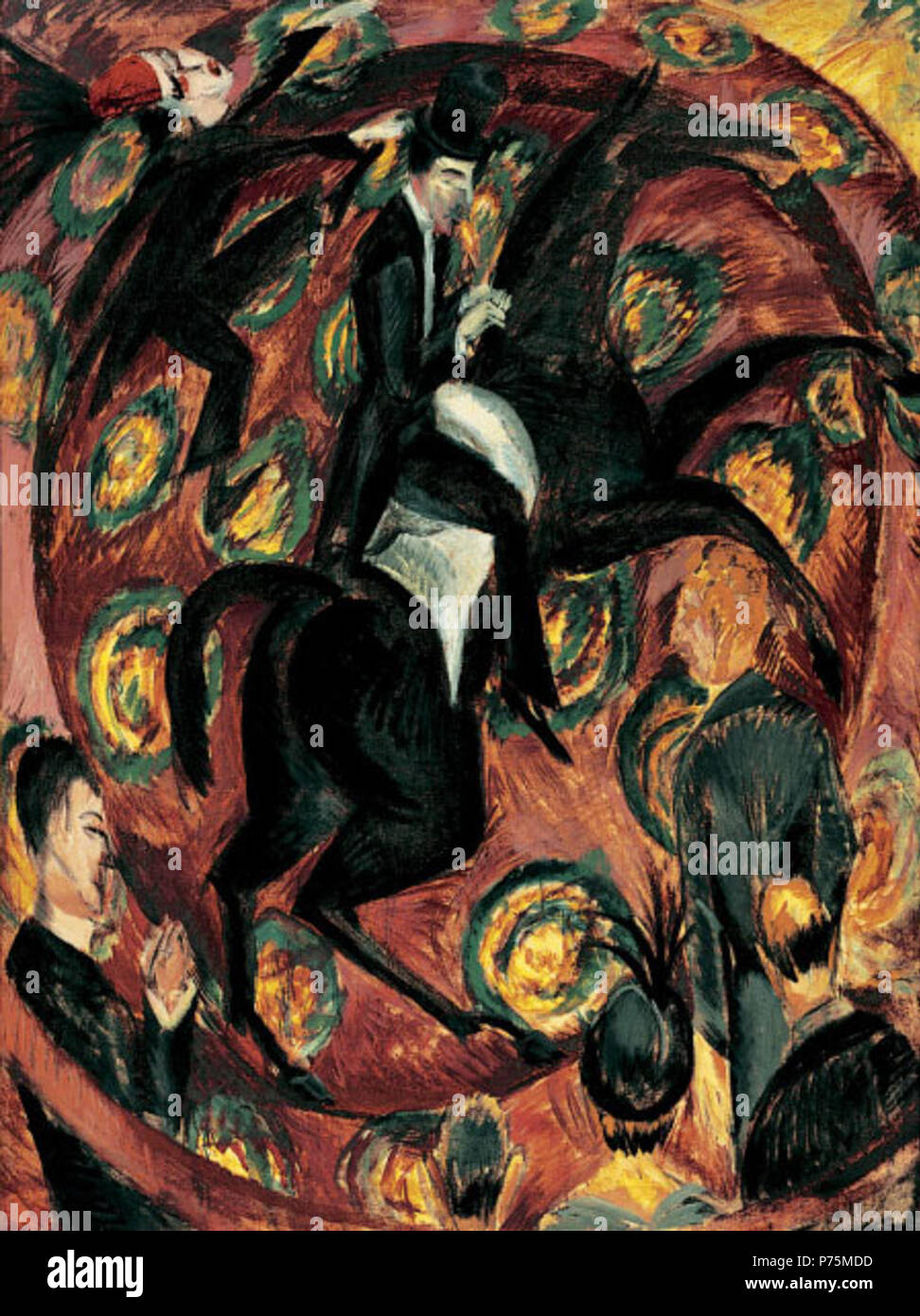 . Inglese: Circus Rider 1914 10 Ernst Ludwig Kirchner - Circus Rider Foto Stock