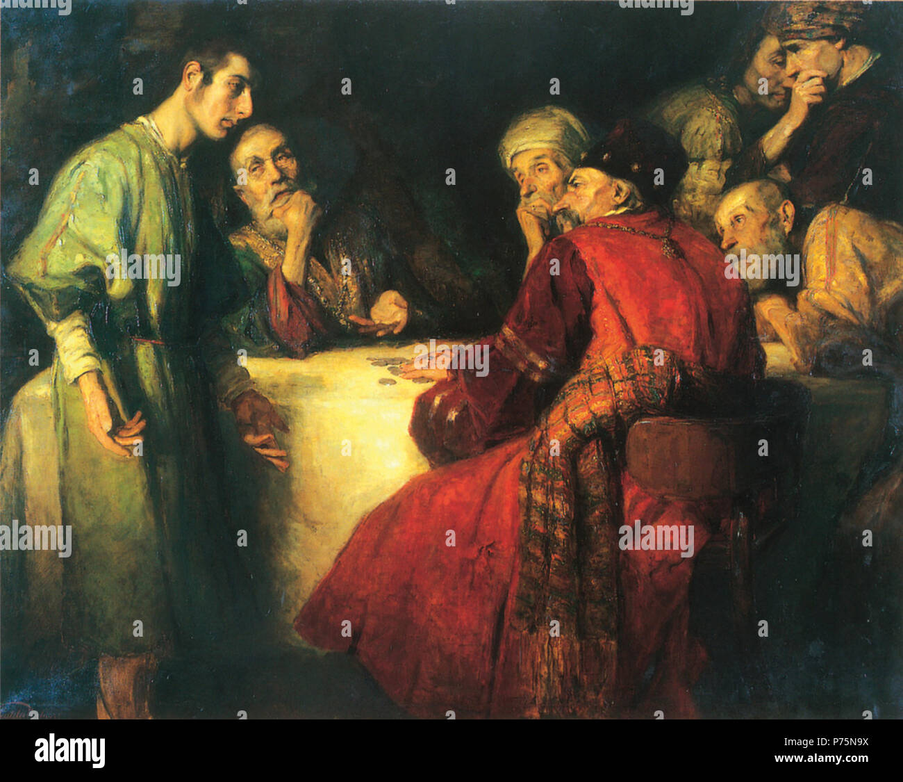 175 P. Molnár i trenta pezzi d'argento 1909 Foto Stock