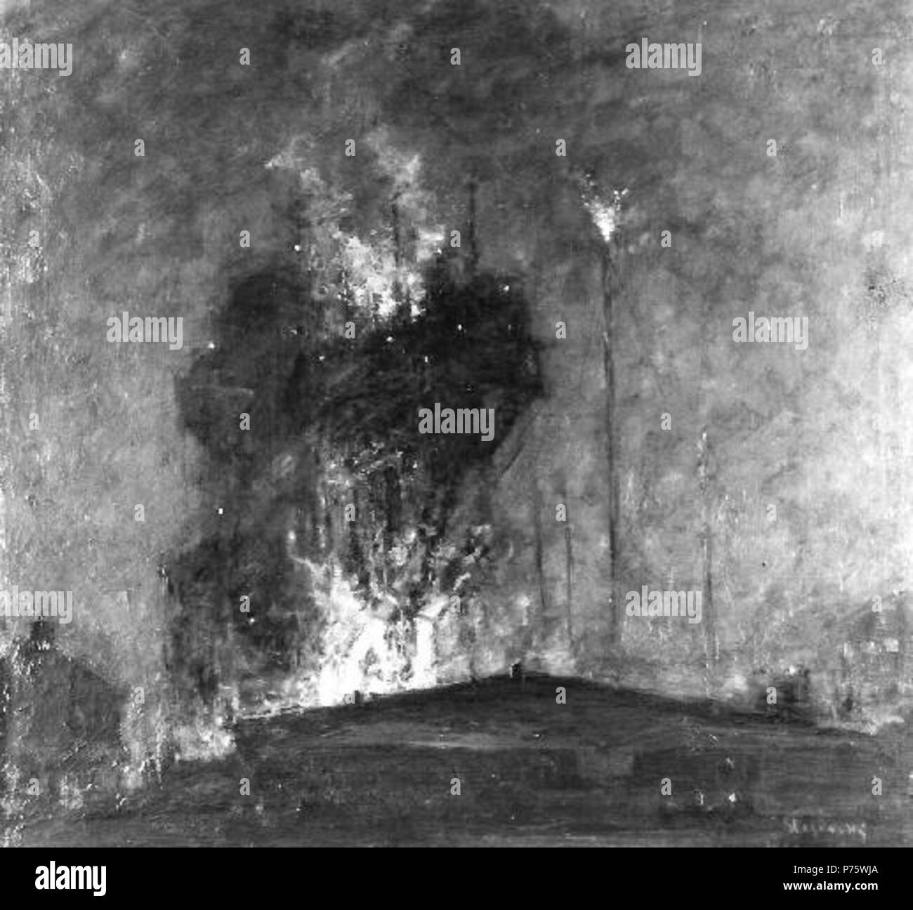 . Eština: Vysoká pec u Tinc prima 1936 148 Josef Stolovsky - Vysoka pec u Trincu Foto Stock