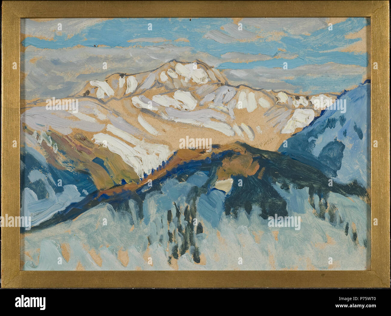 . Inglese: montagne. Studio dalla Svizzera Svenska: Fjäll. Studie från Schweiz data sconosciuta 167 montagne. Studio in Svizzera (Anna Boberg) - Nationalmuseum - 20527 Foto Stock