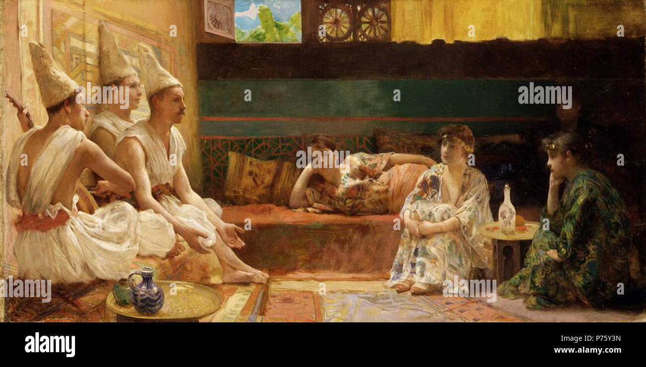 Le Calandre . 1889 167 Henry-Siddons-Mowbray-The-calandre-1889 Foto Stock