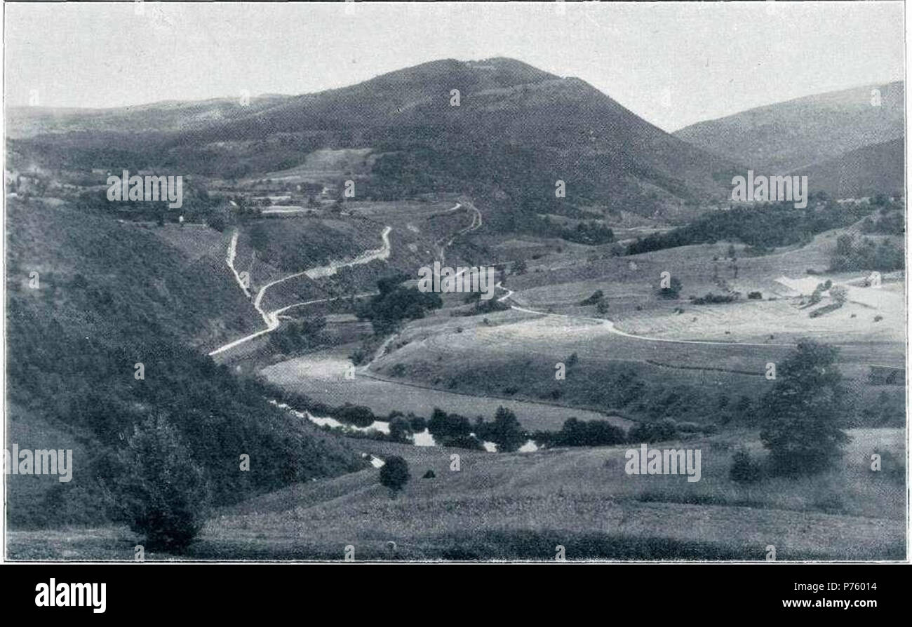 170 Nova cesta z Ajdovca na Dvor in Žužemberk 1912 Foto Stock